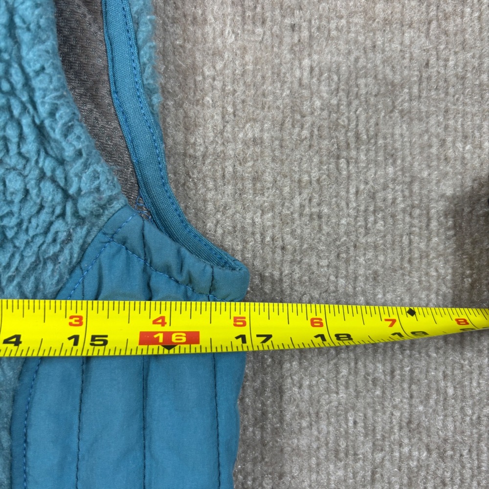 Patagonia Teal Deep Pile Retro-X Fleece Vest Women's Size Small 23080 - Picture 7 of 8